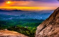 Bukhansan mountain at Sunrise in the Morning in Bukhansan National Park, Seoul,South Korea