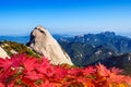 Bukhansan National Park in Autumn, in korea.