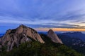 Bukhansan National park mountain.