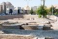 Remains of Caravansary and Bath house in Bukhara, Uzbekistan. Bukhara old town is Unesco World Heritage Site