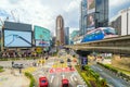 Bukit Bintang area in Kuala Lumpur,  very famous shopping street in downtown Kuala Lumpur Royalty Free Stock Photo