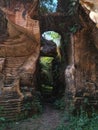 Bukit kapur Arosbaya, nature manually hand carved cave in mining ancient work place at bukit kapur arosbaya Madura, Indonesia.