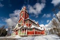 The Buknes Church on the Lofoten Islands