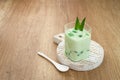 Buko Pandan, a dessert from Philippines Royalty Free Stock Photo