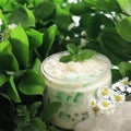 Buko Pandan is a Sweet Food Made from Jelly and Pandan Juice with Sago Pearls