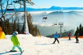 Bukovel ski resort Royalty Free Stock Photo