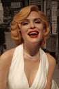 Wax figure of Marilyn Monroe. American actress, model, and singer