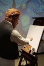 Wax figure of Vincent Willem van Gogh. Dutch Post-Impressionist painter