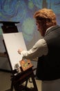 Wax figure of Vincent Willem van Gogh. Dutch Post-Impressionist painter