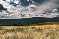 View from Bukowe Berdo in the Bieszczady Mountains in Poland Royalty Free Stock Photo