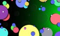 Illustration background with colorful circles Royalty Free Stock Photo