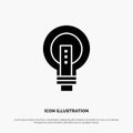 Bulb, Bright, Business, Idea, Light, Light bulb, Power solid Glyph Icon vector