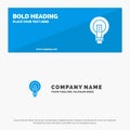 Bulb, Bright, Business, Idea, Light, Light bulb, Power SOlid Icon Website Banner and Business Logo Template