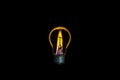 Bulb and candle fusion concept Royalty Free Stock Photo