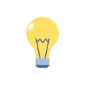 Bulb creativity school education learning flat style