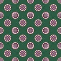 Bulb Diodes on Grow Light vector Phytolamp round colored seamless pattern