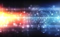 Bulb future technology, innovation background, Artificial Intelligence Concept background