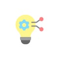 Bulb, gear, innovation icon. Simple color vector elements of innovations icons for ui and ux, website or mobile application