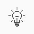 Light bulb icon, light, lamp, idea