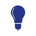 Bulb icon stock vector illustration flat design style