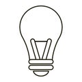 Bulb idea intelligence light outline