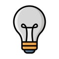 Bulb, incandescent Vector icon which can easily modify Royalty Free Stock Photo