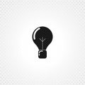 Bulb isolated solid icon Royalty Free Stock Photo
