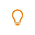 Bulb lamp logo design inspiration vector template Royalty Free Stock Photo