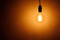 Bulb lamp with warm light Royalty Free Stock Photo
