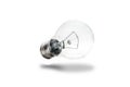 Bulb, light bulb. Bulb. Clear and clean bulb lights, isolated on pure white nuances. Ideas and technology energy concept