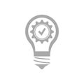 Bulb, light , Business creative solutions grey icon