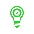 Bulb, light , Creative business solutions green icon Royalty Free Stock Photo