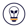 bulb, light bulb, idea, electric blub, energy bulb, efficient light bulb icon Royalty Free Stock Photo