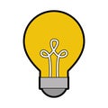 Bulb light isolated icon Royalty Free Stock Photo