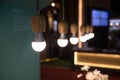 Bulb lights in room