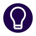 Bulb Line Style vector icon which can easily modify or edit Royalty Free Stock Photo