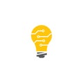 Bulb logo vector