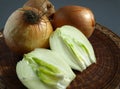 Bulb onions. Royalty Free Stock Photo