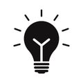 Bulb Vector Icon which can easily modify or edit Royalty Free Stock Photo