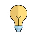 Bulb Vector icon which can easily modify or edit Royalty Free Stock Photo