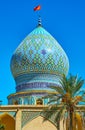 The dome of Ali Ibn Hamzeh Holy Shrine, Shiraz, Iran