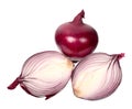 Bulbs of red onion