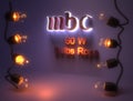 Bulbs-rope 60w- MBC theme Royalty Free Stock Photo