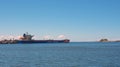 Bulk Coal Carrier Leaving Newcastle Harbour, Australia