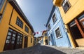 Historical buildings and streets in the center of Buldan Royalty Free Stock Photo