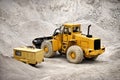 Buldozer in quarry Royalty Free Stock Photo