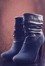 Bule boots Royalty Free Stock Photo