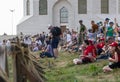 Bulgar, Russian Federation - August 2018, - audience at the international festival of the middle ages