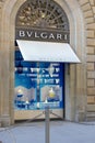 Bulgari windows display in Florence in Summer season