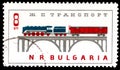Bulgaria - CIRCA 1964: Postage stamps issued in Bulgaria dedicated to railway transport showing steam and electric locomotives